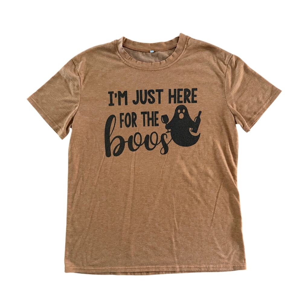 Halloween “I’m Just Here For The Boos” Women’s T-shirt - Size: Medium